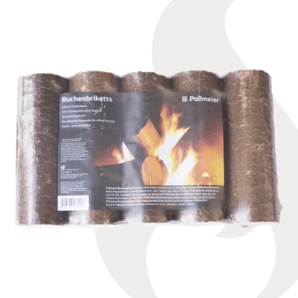 Exklusiv Buche Hartholzbriketts DIN/FSC zertifiziert Palette 480 kg (Halbe Palette) – Bild 4